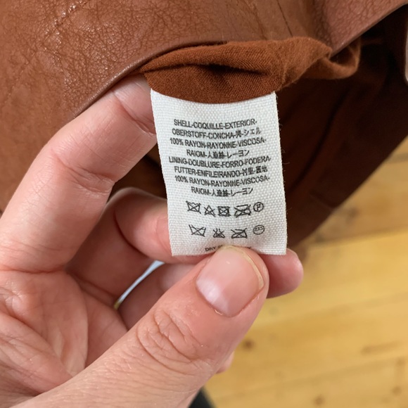 Free People Vegan Leather Button Mini Skirt - Picture 4 of 8